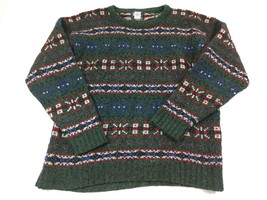 Vintage Woolrich Nordic Pattern Sweater Wool (85%) Blend Men&#39;s L - £26.70 GBP