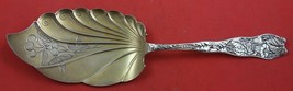 Saint Leon By Wallace Sterling Silver Ice Cream Server Gold Wash Bright-Cut 9&quot; - $286.11