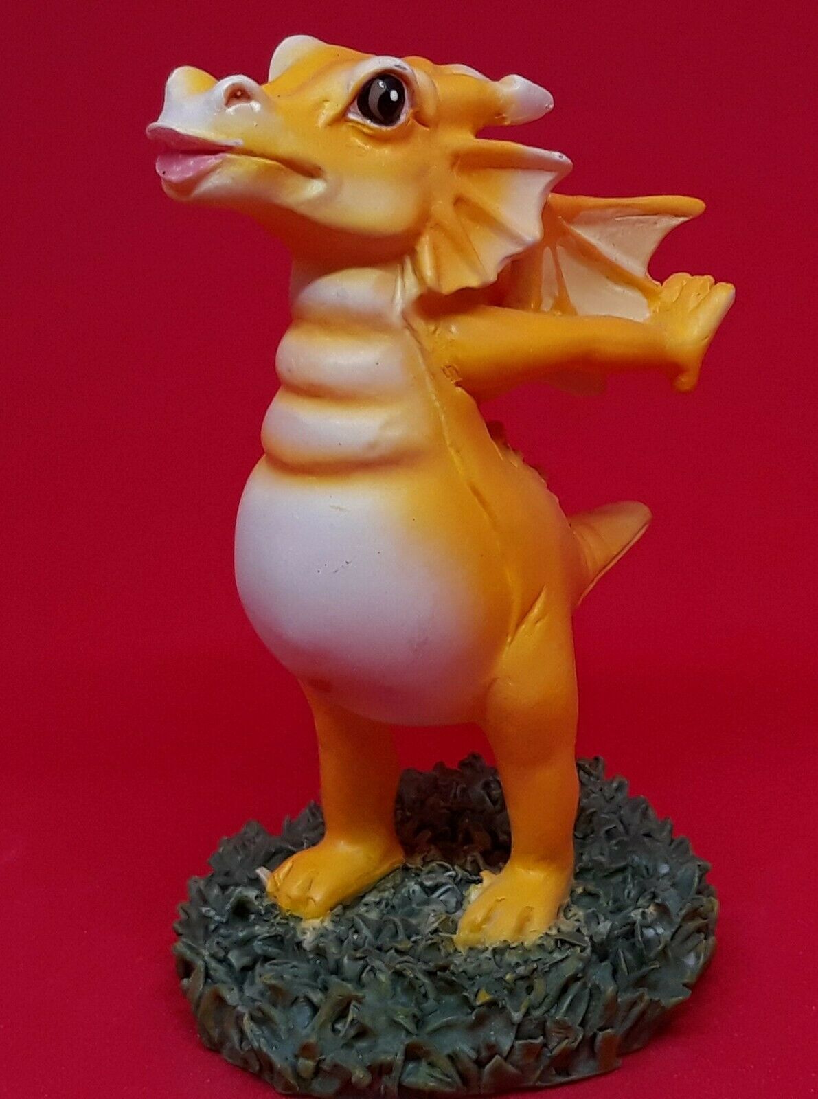 Primary image for Land Of The Dragons Yellow Dragon Figure Sunkissed DR40  Vintage 2003 Resin