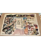 Amber Eustus Water Color Painting Original The Shop Owner 13&quot;x 20&quot; Unfra... - £304.64 GBP