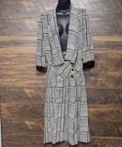 Vtg Billy Jack 1970/1980 Dress Button Drop Waist 9/10  Pleated Glen Check Classy - $44.60