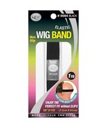 QFITT ELASTIC WIG BAND NON SLIP 5/8in X 1YD (1.5cm X 91cm) #5084 BLACK - $1.99