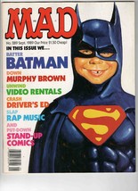 VINTAGE Sep 1989 Mad Magazine #289 Batman Murphy Brown - £15.50 GBP