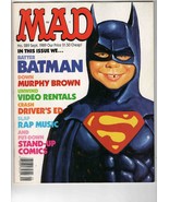 VINTAGE Sep 1989 Mad Magazine #289 Batman Murphy Brown - £15.52 GBP