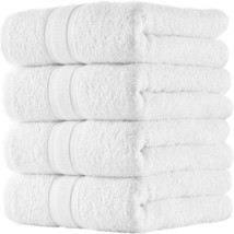 All Design Towels Quick-Dry 4 Pieces White Hand Towels -  Highly Absorbe... - $14.84