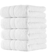 All Design Towels Quick-Dry 4 Pieces White Hand Towels -  Highly Absorbe... - £11.62 GBP