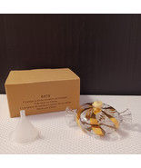 Princess House Gold Swirl Candy Crystal Oil Lamp #6470 - $10.19 CAD