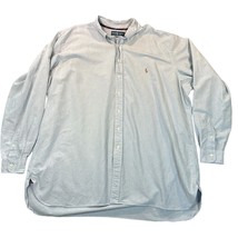 Ralph Lauren Shirt Mens 3XLT Classic Fit Light Blue Cotton Denim Pony Lo... - $32.71