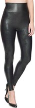 Spanx Faux Leather Leggings Womens Medium Black Skinny Stretch Pull On - £23.09 GBP