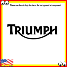 Triumph Vinyl Cut Decal Sticker Logo Motocycle - £3.91 GBP