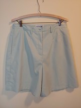 Coral Bay Golf Women&#39;s Shorts Pale Green Size 12 Back Pocket Side Elastic Waist - $5.00