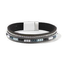 WYBU 41 Chakra Bracelet for Women with Colorful Stone Leather Wrap Healing Bead  - £9.71 GBP