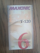 Maxonic Gold T-120 6 Hour VHS Tape New - £12.38 GBP