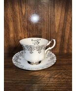 Vintage Royal Albert 25th Anniversary Teacup &amp; Saucer  Bone China England - $48.06 CAD