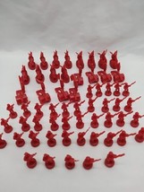 Set Of (60) 2003 Risk Red Board Game Player Pieces - £7.80 GBP