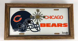 Vintage Chicago Bears Team NFL Liscense Plate Display Clock NFL Football - £23.62 GBP