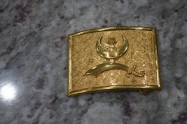 Gold Colored Masonic Belt Buckle, 3” by 2-1/” - £7.81 GBP