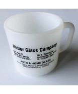 Vintage Milk Glass “Butler Glass Company” Coffee Mug Anchor Hocking  - €4,29 EUR