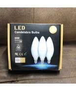 3 Pack LED Light Bulb E12 Candelabra 60w 4000K Chandelier Lamps - $8.90