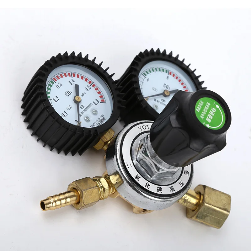 Zinc Alloy CO2 Meter Reductor  Dioxide Regulator Mini Pressure Reducer Mig Flow  - £177.07 GBP