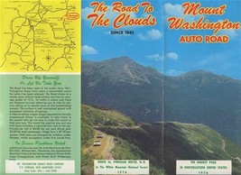 Mount Washington Auto Road Brochure New Hampshire 1976 - £12.64 GBP