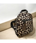 Handmade Leather Backpack – Leopard Print, Tassel Zip, Adjustable Strap,... - $169.00