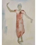 Framed &amp; Matted Cambodian Dancer - Auguste Rodin 1906 Archival Quality A... - $147.76