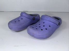 Crocs Kids Ralen Clogs Slingback Childrens Size C13 Periwinkle Violet - £15.75 GBP