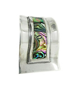 Vintage Signed Jose Anton Sterling Abalone Inlay Pin Brooch Taxco Mexico - £71.58 GBP