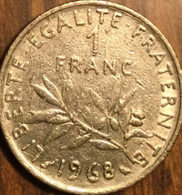 1968 France 1 Franc Coin - £0.97 GBP