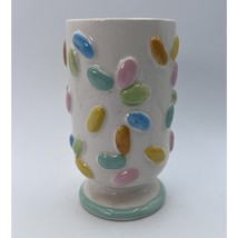 Vtg Easter Jelly Bean Ceramic Vase Candy Jar Dish 8402 Shafford Japan Pa... - $18.69