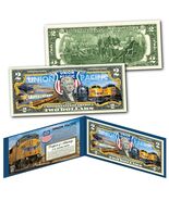 UNION PACIFIC Train Company GE Locomotive Railroad U.S. $2 Bill - WORLDS... - $22.01 CAD
