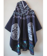 Llama Poncho with Hood | Soft and Comfortable Wool | Navajo Design | Han... - $69.90