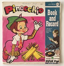 Pinocchio 7&#39; Vinyl Record /  Book, Peter Pan - £15.14 GBP