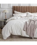 Bedsure Cotton Duvet Cover Queen - 100% Cotton Waffle Weave Coconut, 90&quot;... - $112.97