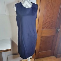 Womans Donna Ricco New York Navy Sleeveless Sheath Dress Size Large - £15.43 GBP