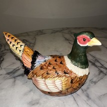 Original Fitz &amp; Floyd Pheasant Lidded Bowl 1999 Tureen Lid Duck Game Bir... - $92.08 CAD