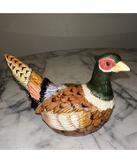 Original Fitz &amp; Floyd Pheasant Lidded Bowl 1999 Tureen Lid Duck Game Bir... - $92.08 CAD