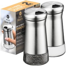 The Original Salt And Pepper Shakers Set - Silver- Spice Dispenser With ... - $27.99