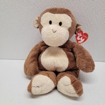 Ty Pluffies Dangles Brown Monkey Plush Soft Toy 2002 Plastic Eyes 10&quot; - $29.60