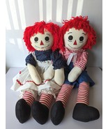 Raggedy Ann Andy Doll Set Large I Love You Heart Body 34-36 Inches Vinta... - £355.88 GBP