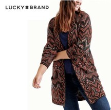 Lucky Brand Sz S Sweater Cardigan Aztec Indian Boho Bohemian Excellent Condition - £31.05 GBP