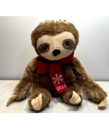 PetSmart plush sloth  stuffed dog toy red 2021 scarf NO SQUEAKER - £5.43 GBP
