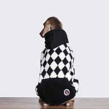 Winter Pet Big Dog Hoodie Clothes for Small Medium Large Dogs,Cute Fleece Plaid  - £57.66 GBP