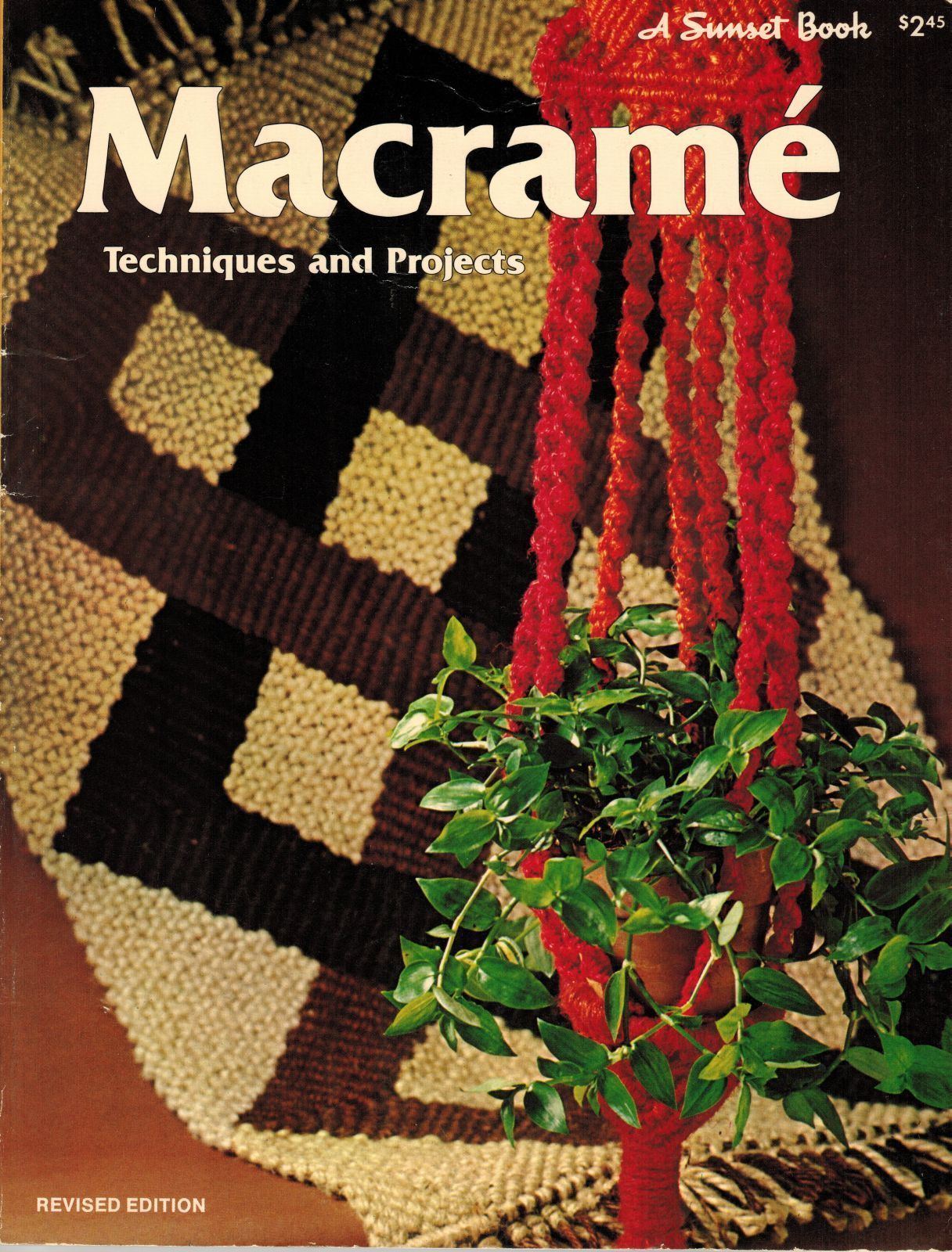 Vintage 1975 Macrame Techniques Projects Plant Hanger Rug Jewelry Pattern Book - $12.99