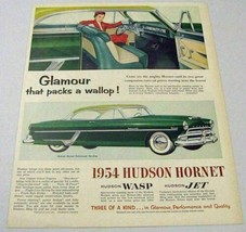 1954 Print Ad Hudson Hornet Hollywood Hardtop 2-Door Two Tone Interior - £11.69 GBP