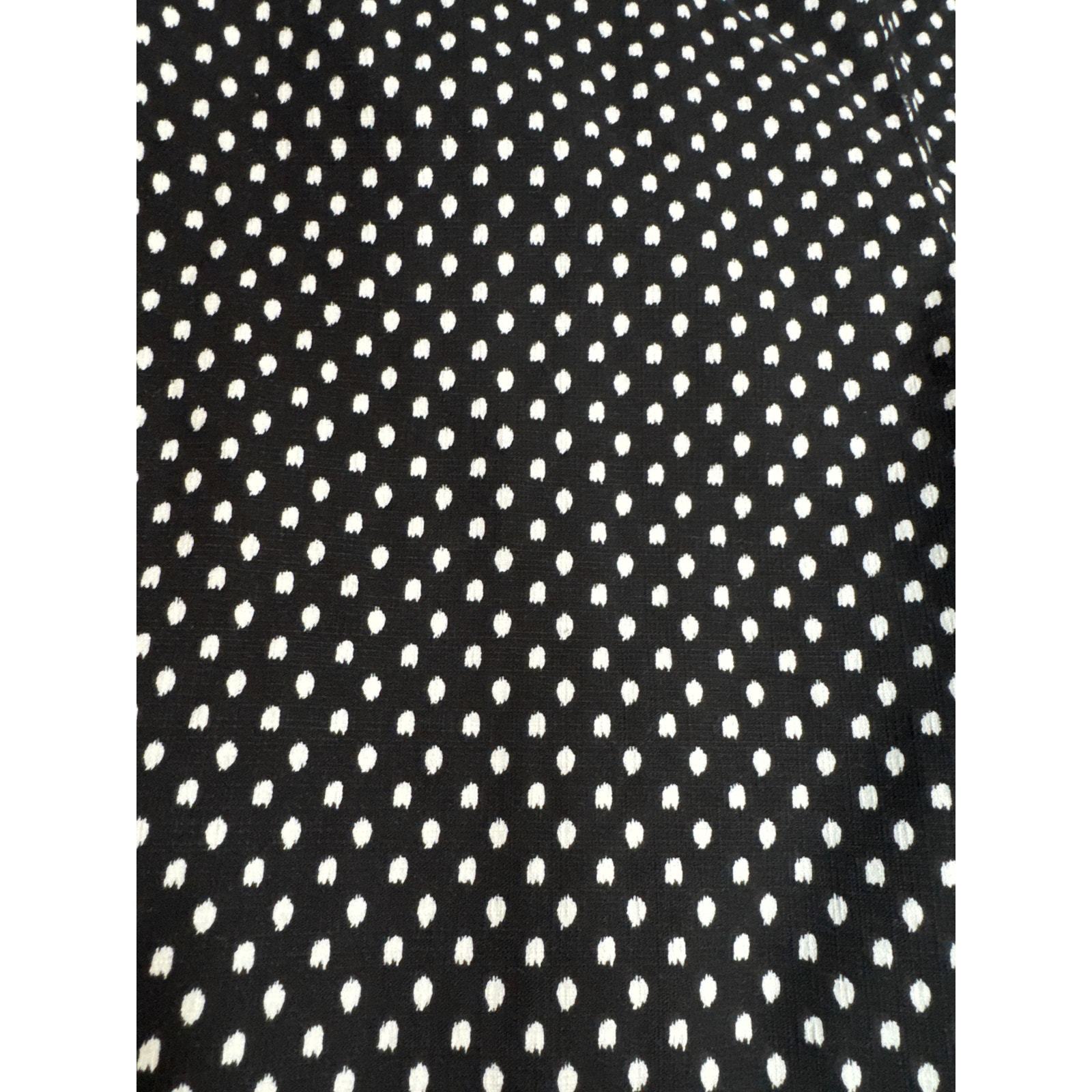 Chico's Black White Polka Dot Pull On Cropped Pants Womens Stretch Size 12 Item image 2