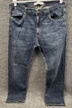 Signature Levi Strauss Jeans Mens 38x30 Blue Denim S51 Straight Leg Stretch - $26.82