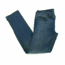 Guess Jeans Womens Daredevil Skinny Leg Denim Blue Whiskered Stretch Pockets 30R - £15.64 GBP