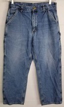 Carhartt Mens Cotton Demin Dungaree Fit Carpenter Jeans B13 DPS 33x30 - £23.48 GBP